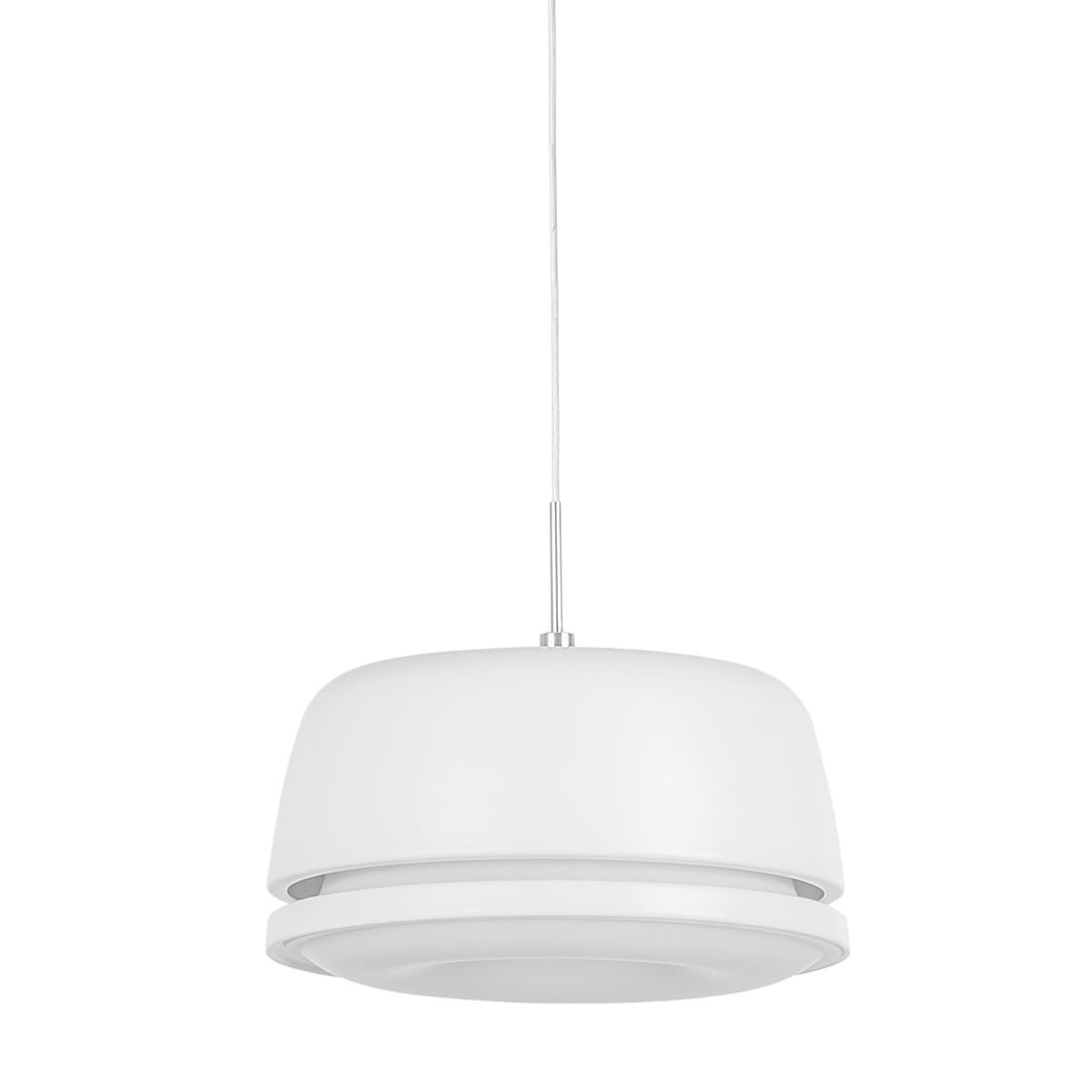 Lampa wisząca Miranda biała LED 1x25.2W Ciepła biel 1800lm Italux