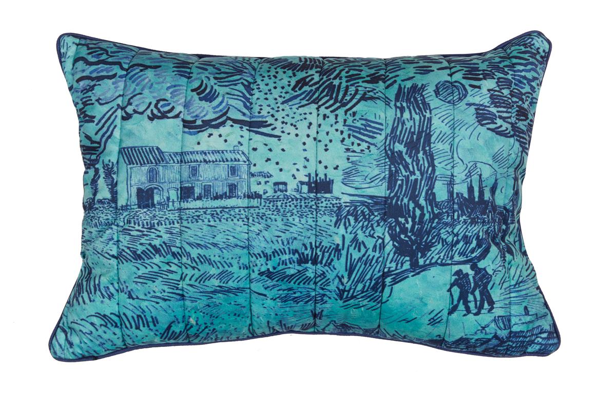 Beddinghouse x Van Gogh Museum Champ de Ble Sierkussen - 40x60 cm - Blauw