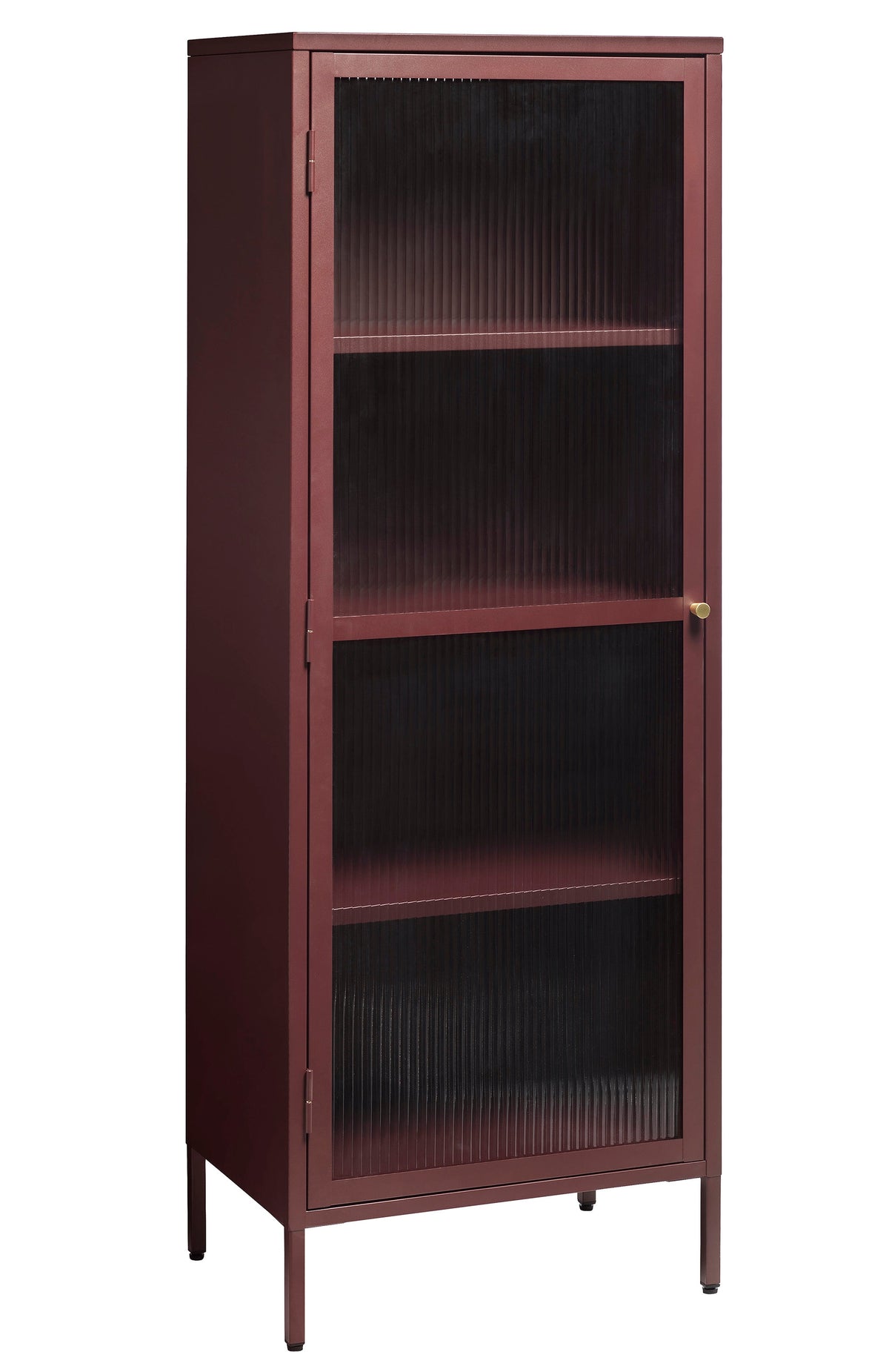 Rebellenclub Vitrinekast Omeo - 160 x 58 cm - Bordeauxrood