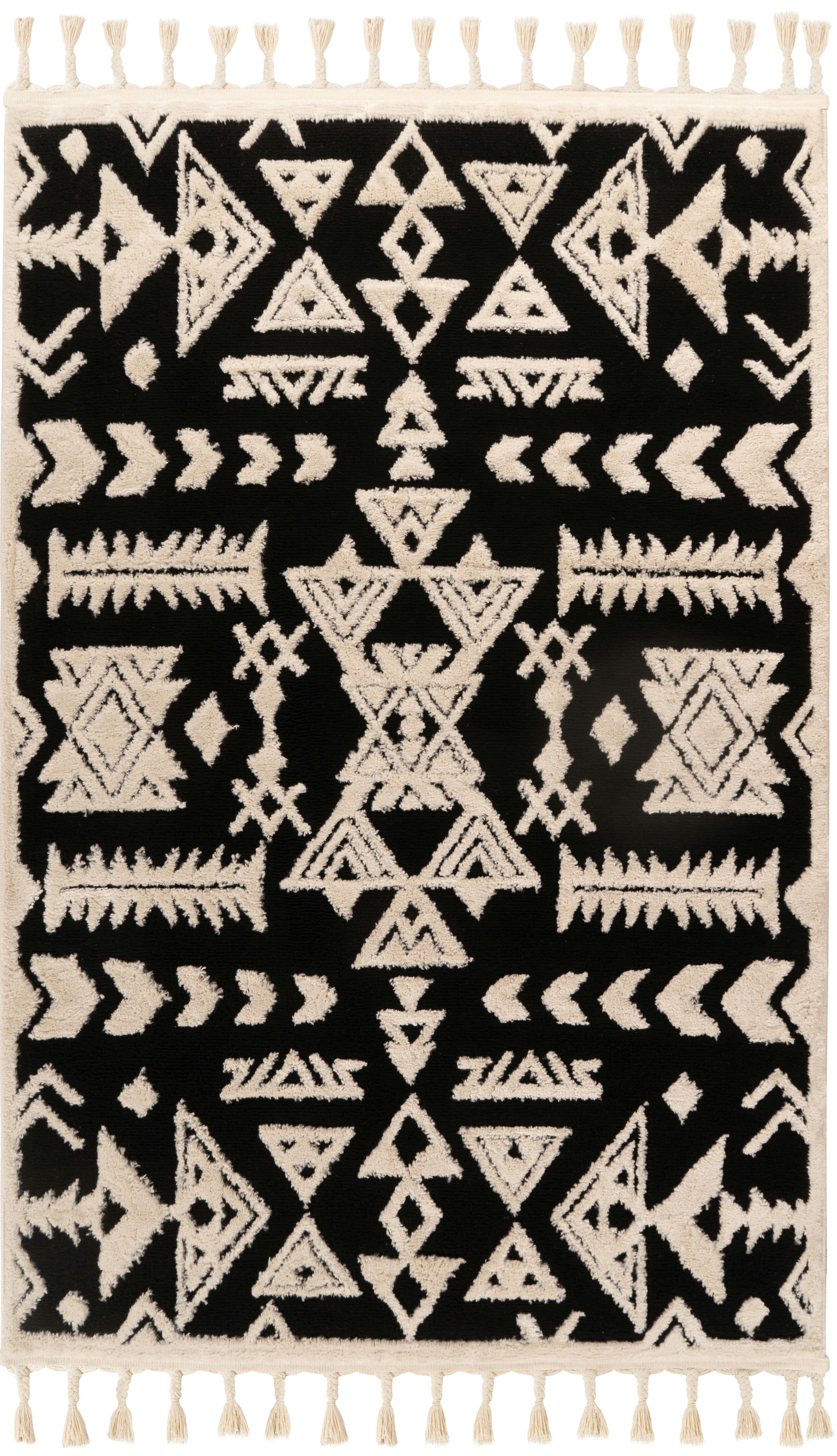 NEXAN - Tapis de salon en polypropylène beige 80x160 cm