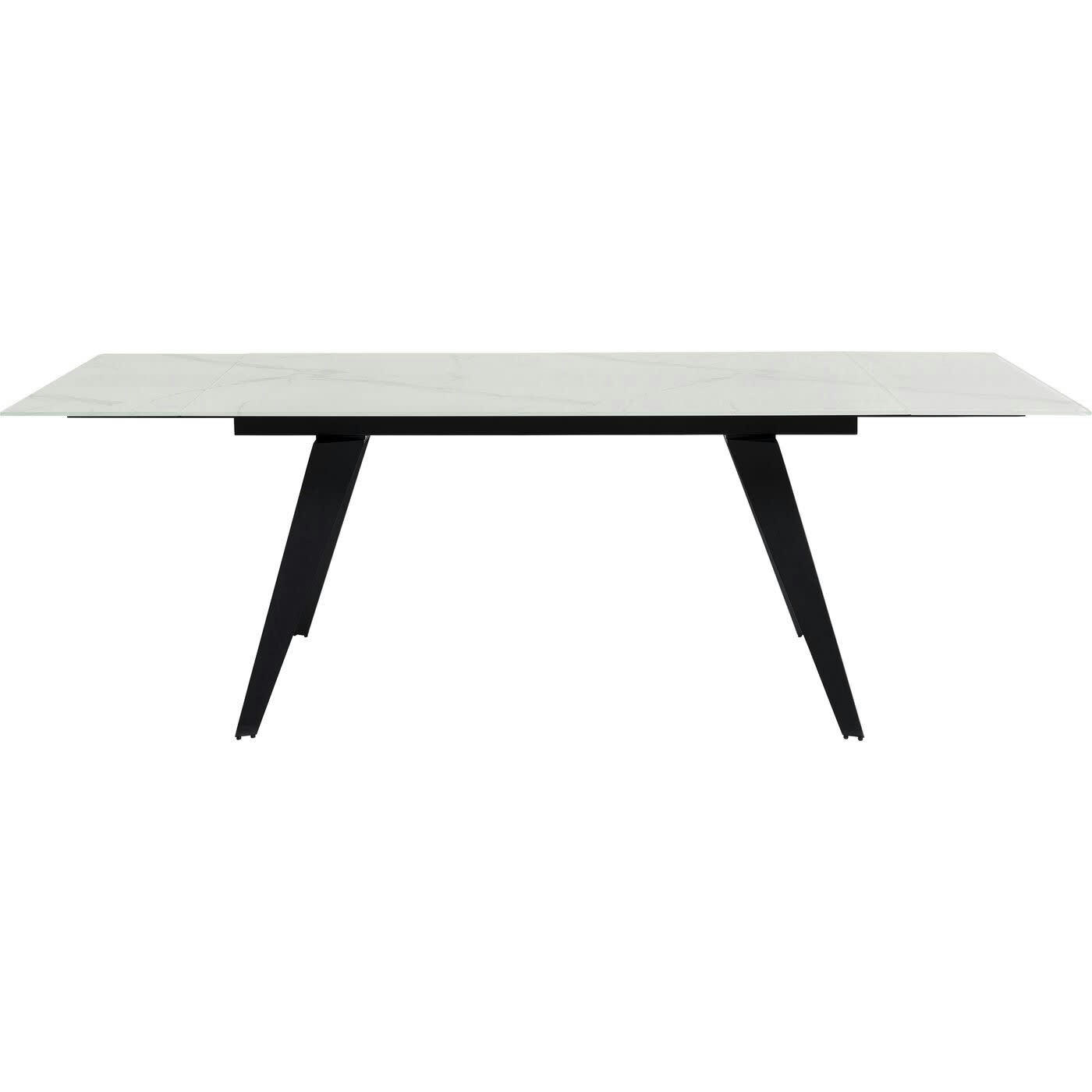 AMSTERDAM - Table à manger 6/10 personnes extensible blanche L160/240