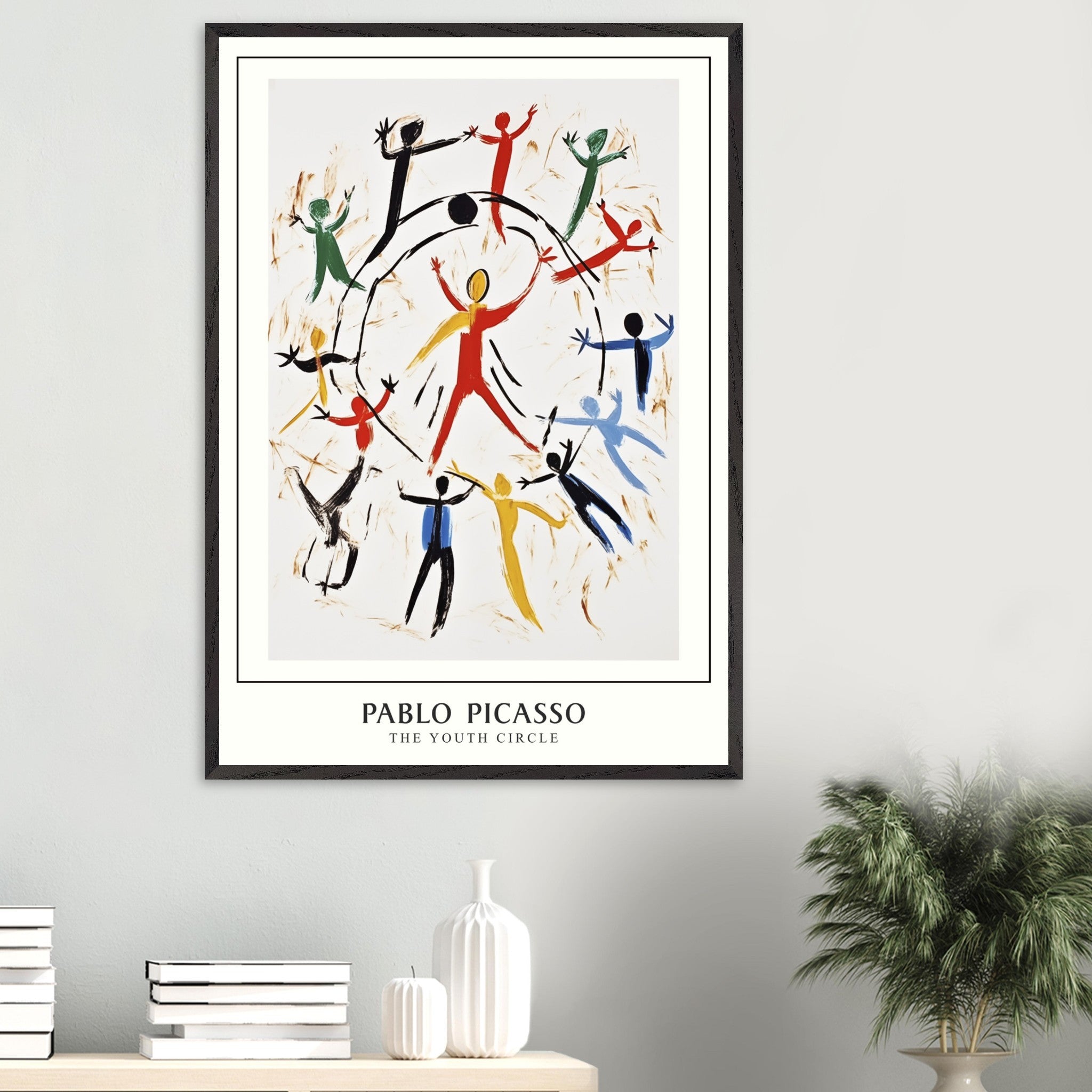 Artfulprints Poster Pablo Picasso - The youth circle  - 70x100 cm - Meerkleurig