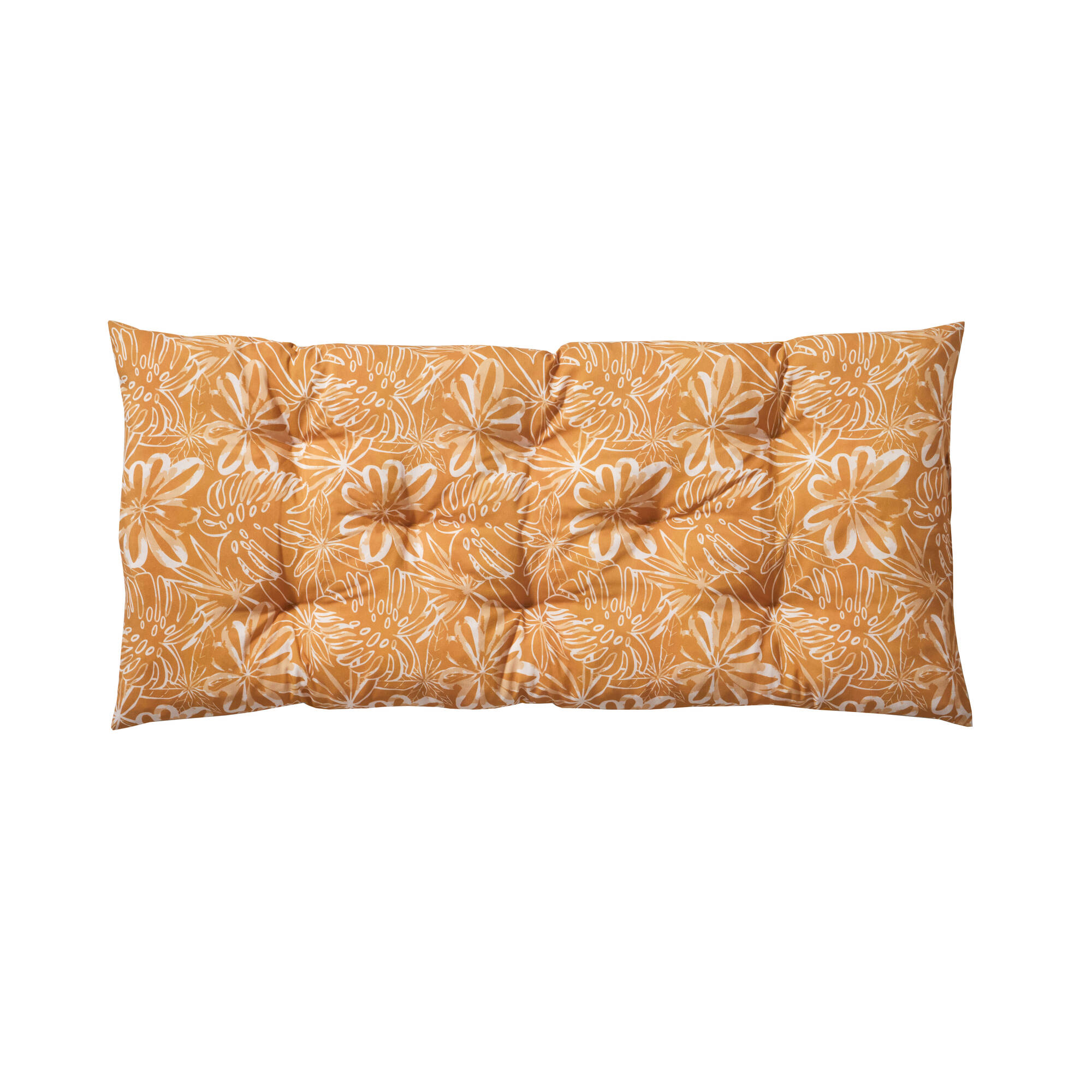 Long coussin déco imprimé feuillage