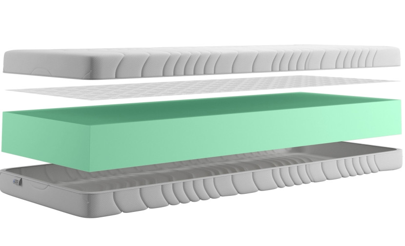 Materac piankowy 70x190 cm Pianka HR44 16cm H2/H3 Średniotwardy