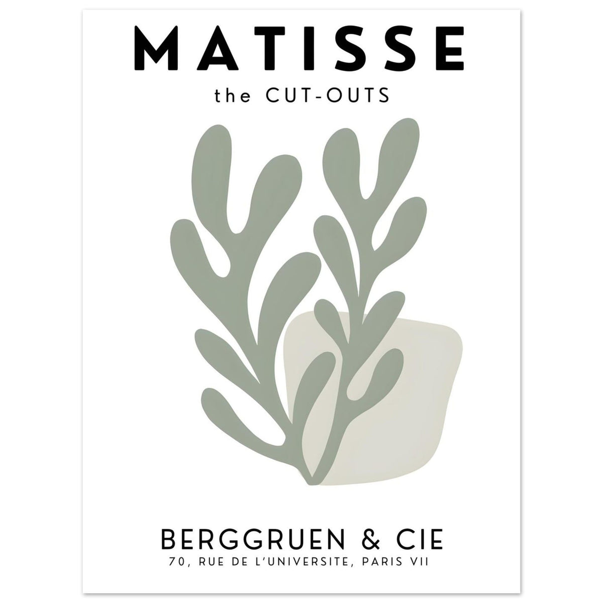 Artfulprints Poster Matisse – Whispers of a flower  - 30x40 cm - Grijs