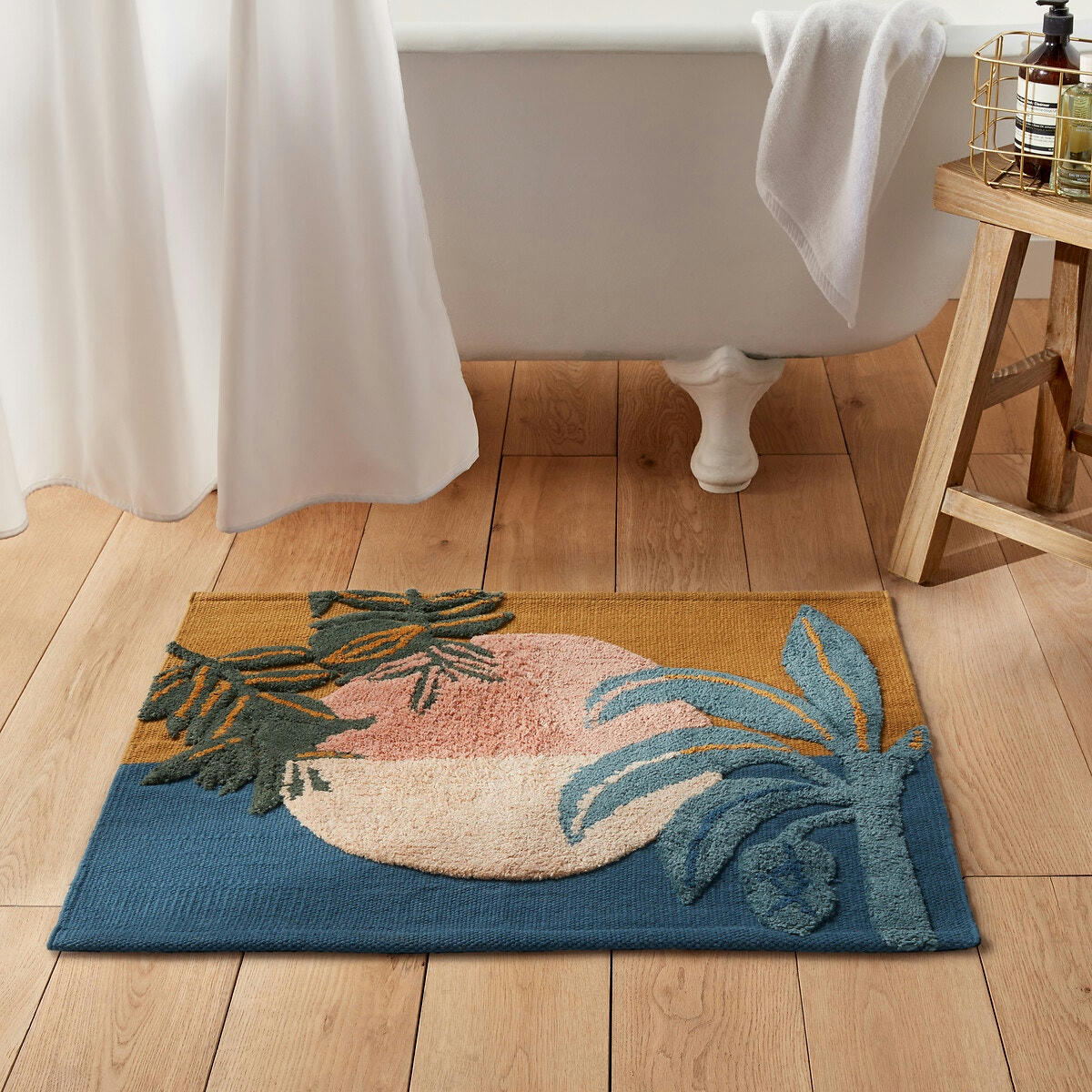 Tapis de bain coton tissé, tufté, Crépuscule