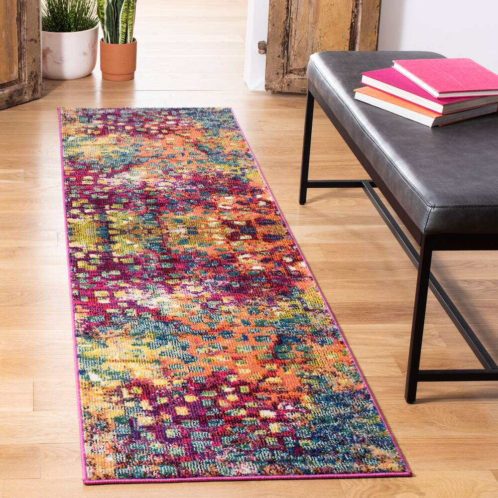 Safavieh Monaco 225 Rug, Pink/Multicolour