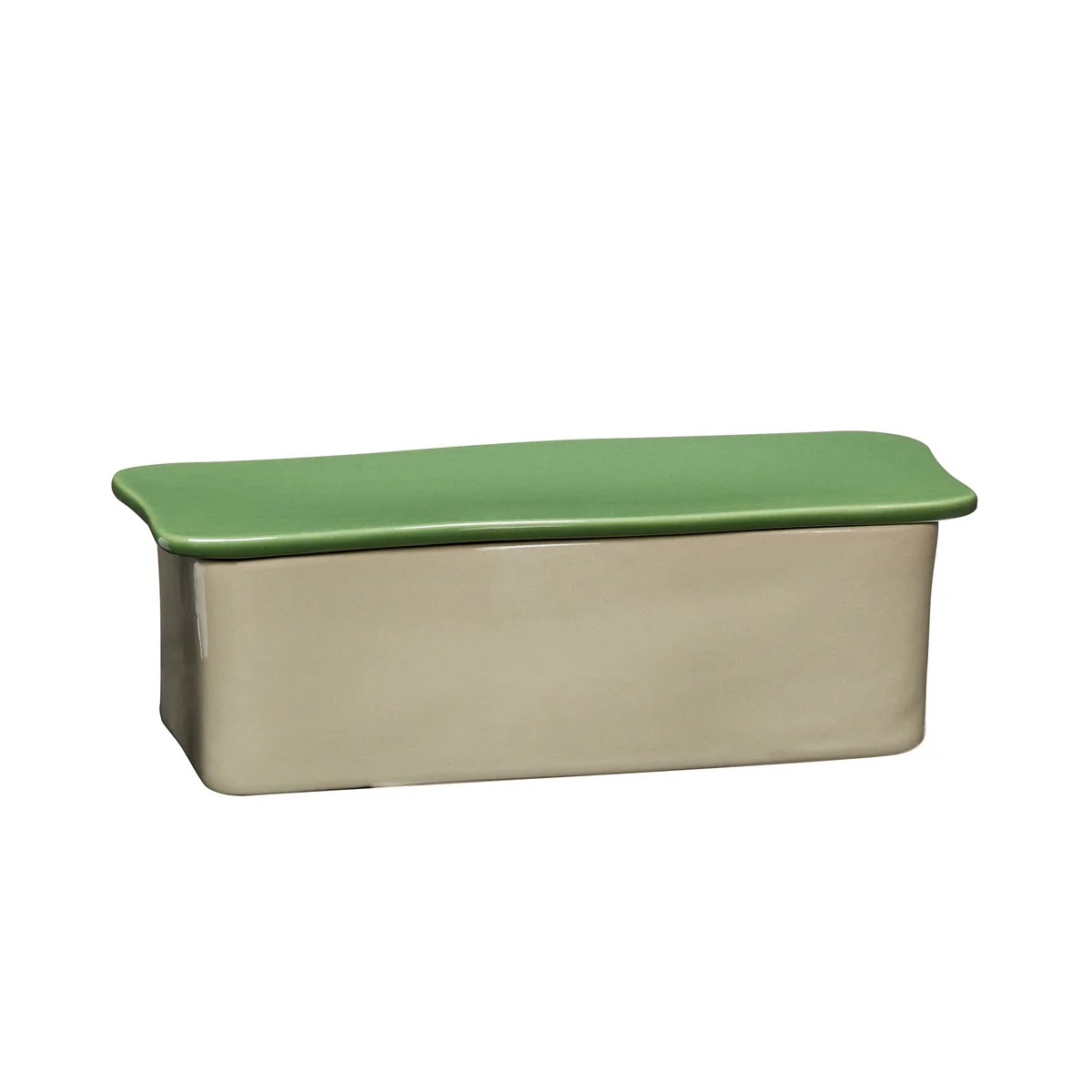 Hübsch Interior - Amare Schreibtisch Organizer small, sand / grün