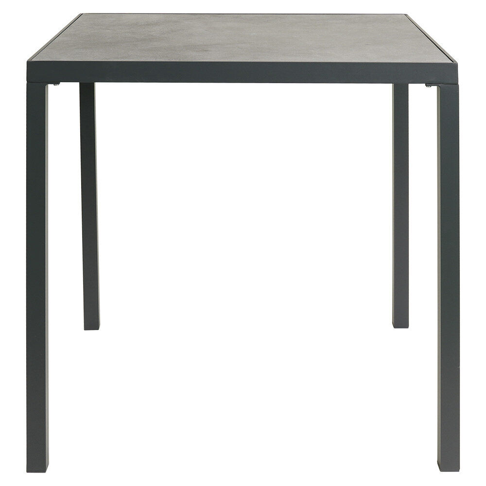 Table haute de jardin Oslow effet marbre 90x90xH94,5 cm
