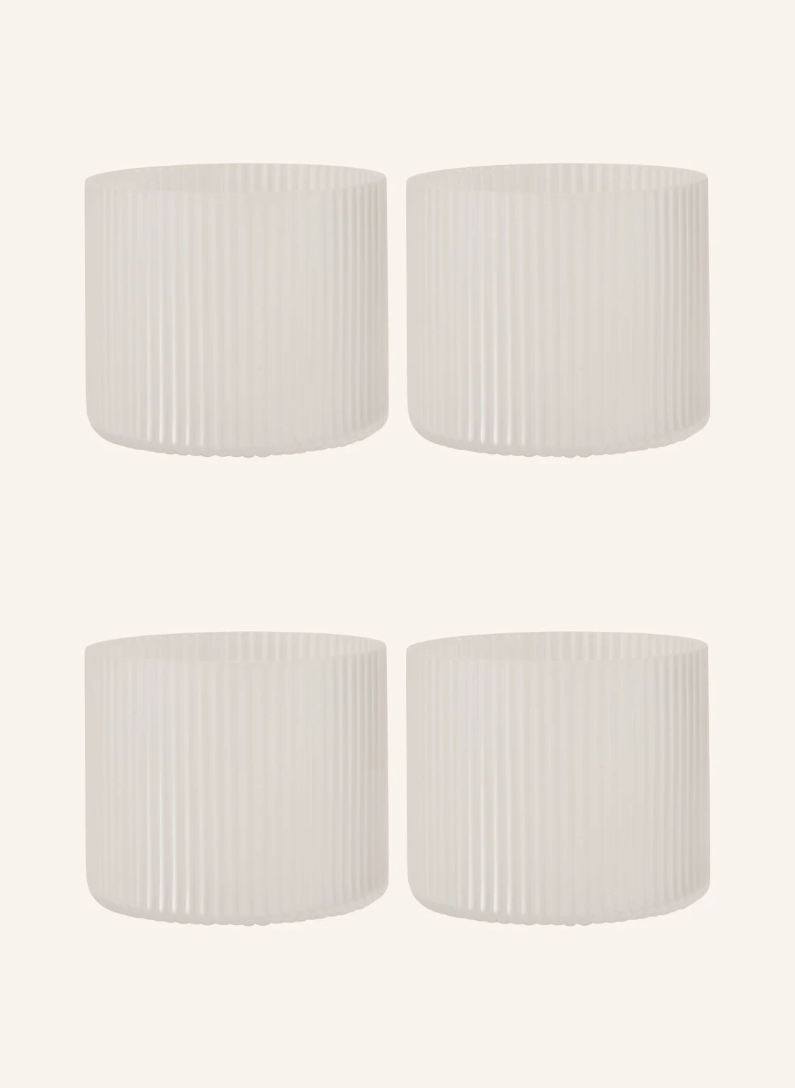 Ferm LIVING 4er-Set Trinkgläser RIPPLE