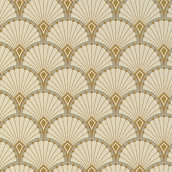 Abattant wood slim déclipsable art deco (47.5x36.5 cm - Ivoire)