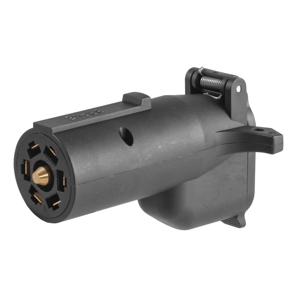 CURT Adapter with Alarm (7-Way to 6-Way Round, Center Pin Brake)