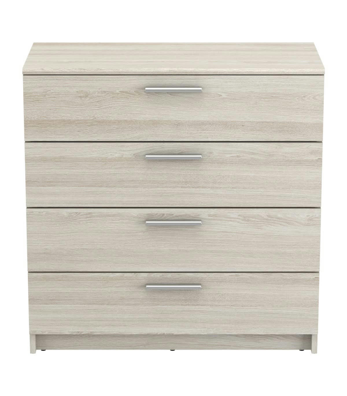 PRICY - Commode 4 Tiroirs L79,6 cm - décor Bois Clair