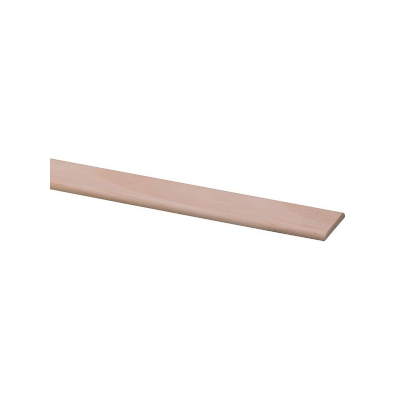 Moulure plate en pin 270 x 1,9 x 0,4 cm