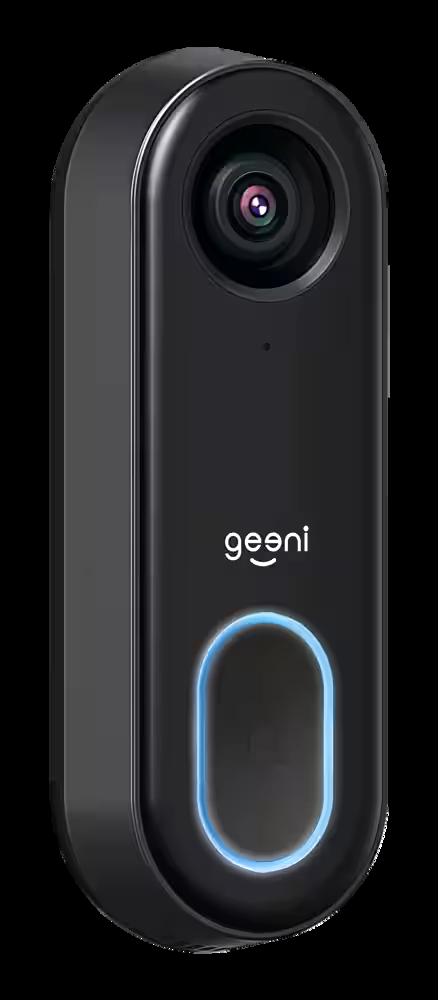 Geeni 1080p Smart Wi-Fi Camera Doorbell, Black