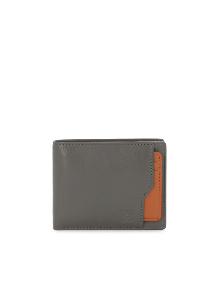 Grey wallet with removable card case