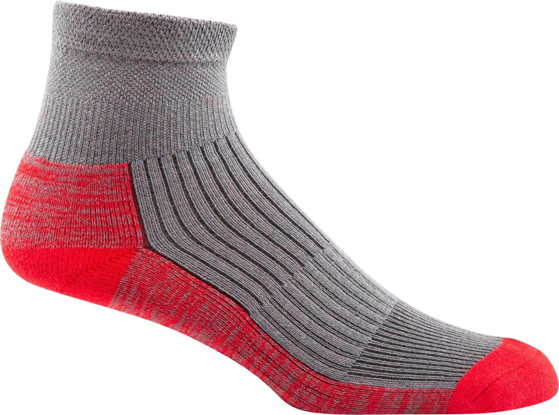 Outbound Men's Ankle Socks, Red/Grey