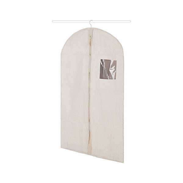 Housse de rangement pour vêtement Compactor Nancy beige H. 100 x L. 60 cm