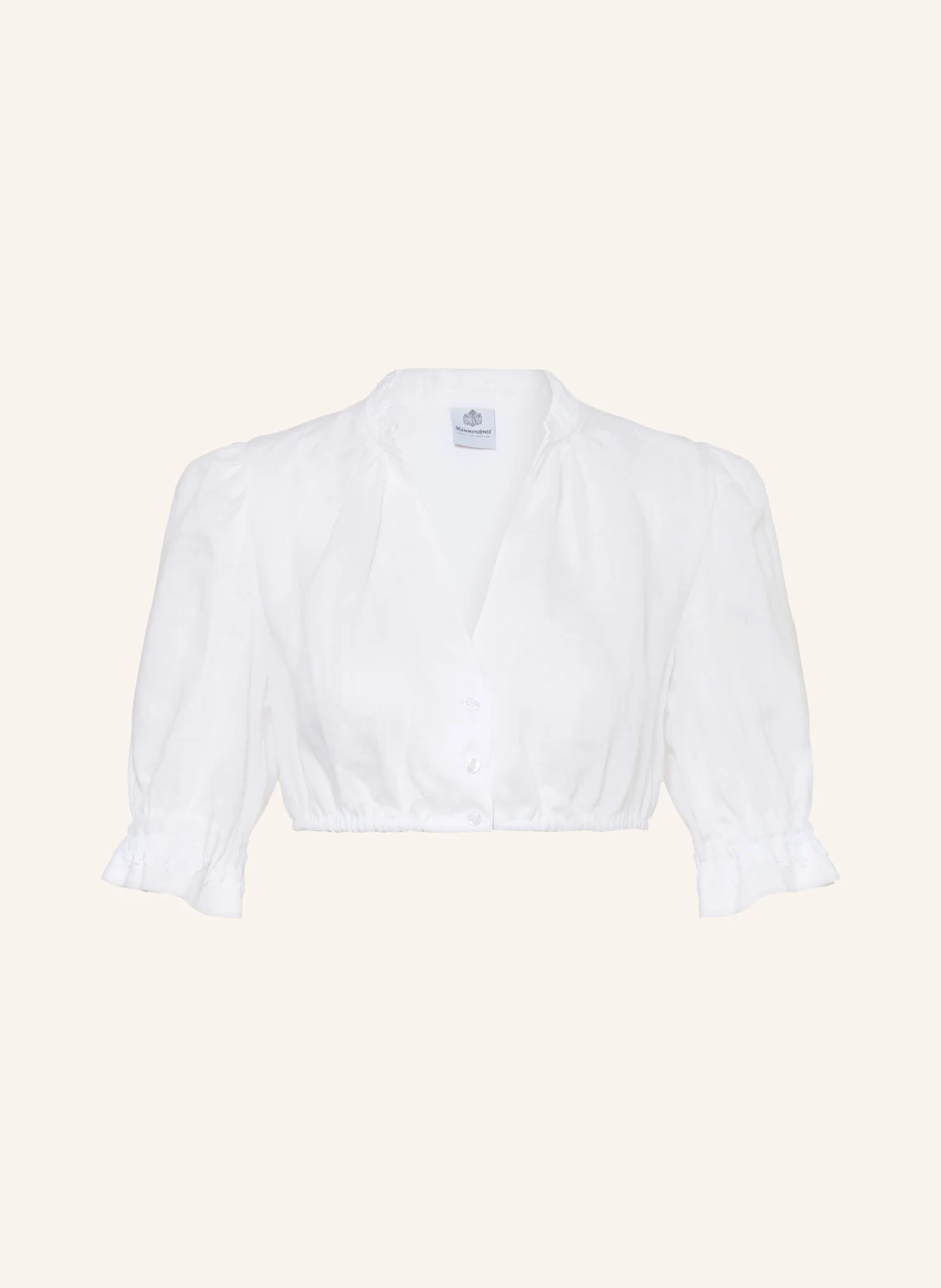 Hammerschmid Dirndlbluse ANKE mit Leinen