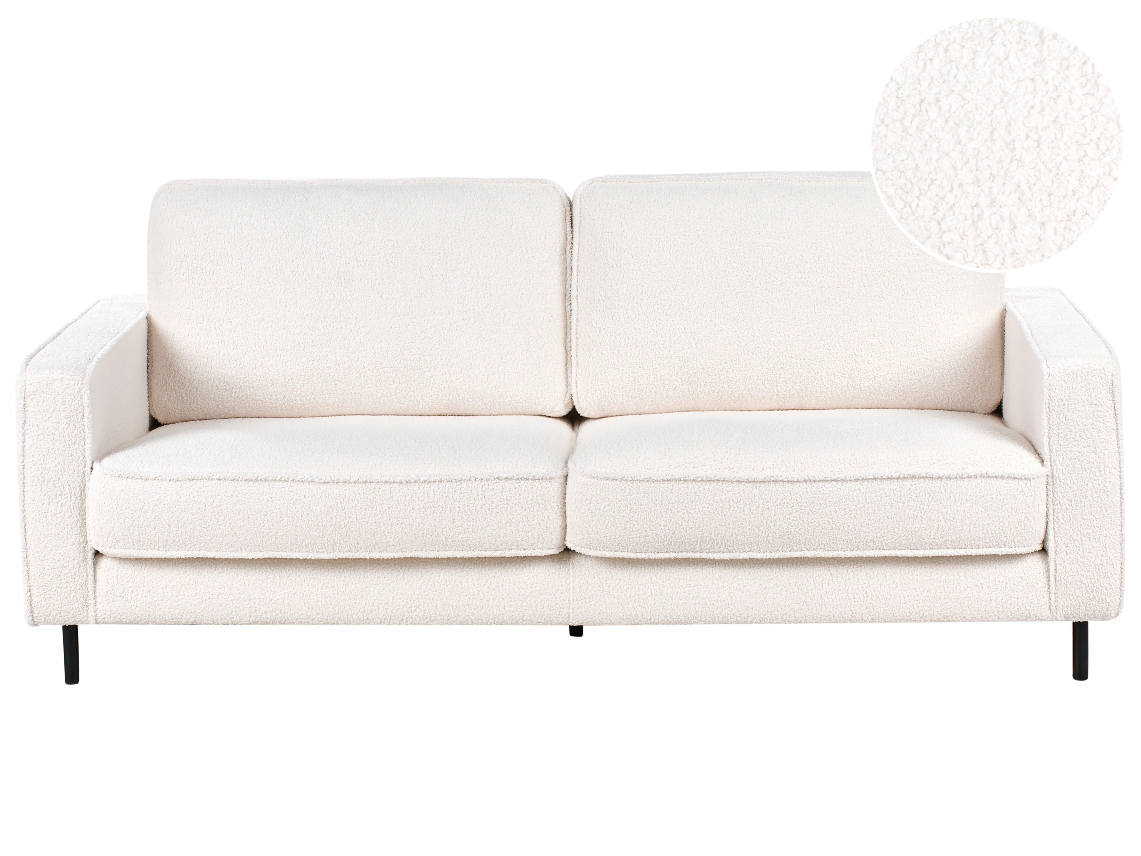 Armchair SAVALEN Boucle White