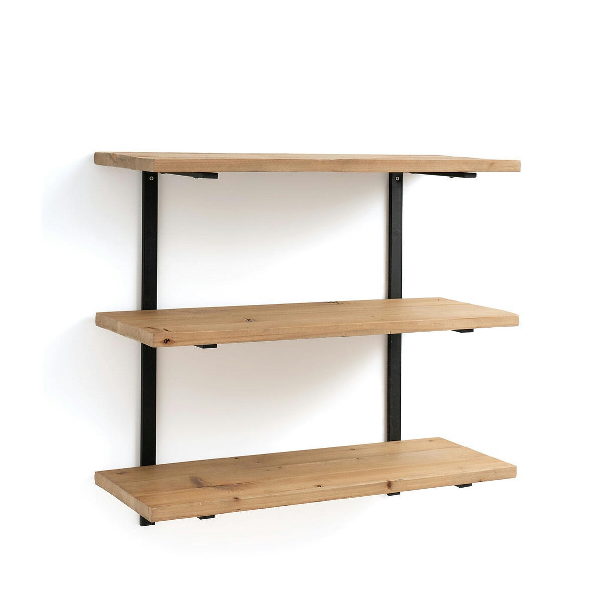Etagère murale sapin recyclé et métal, Mosaïque