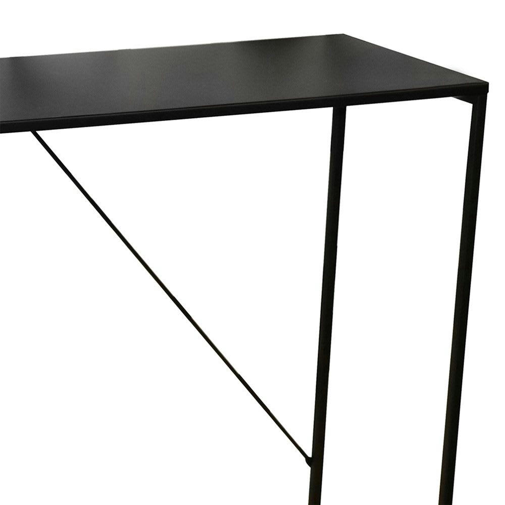 MADISON - Console d'entrée en métal noir L120cm