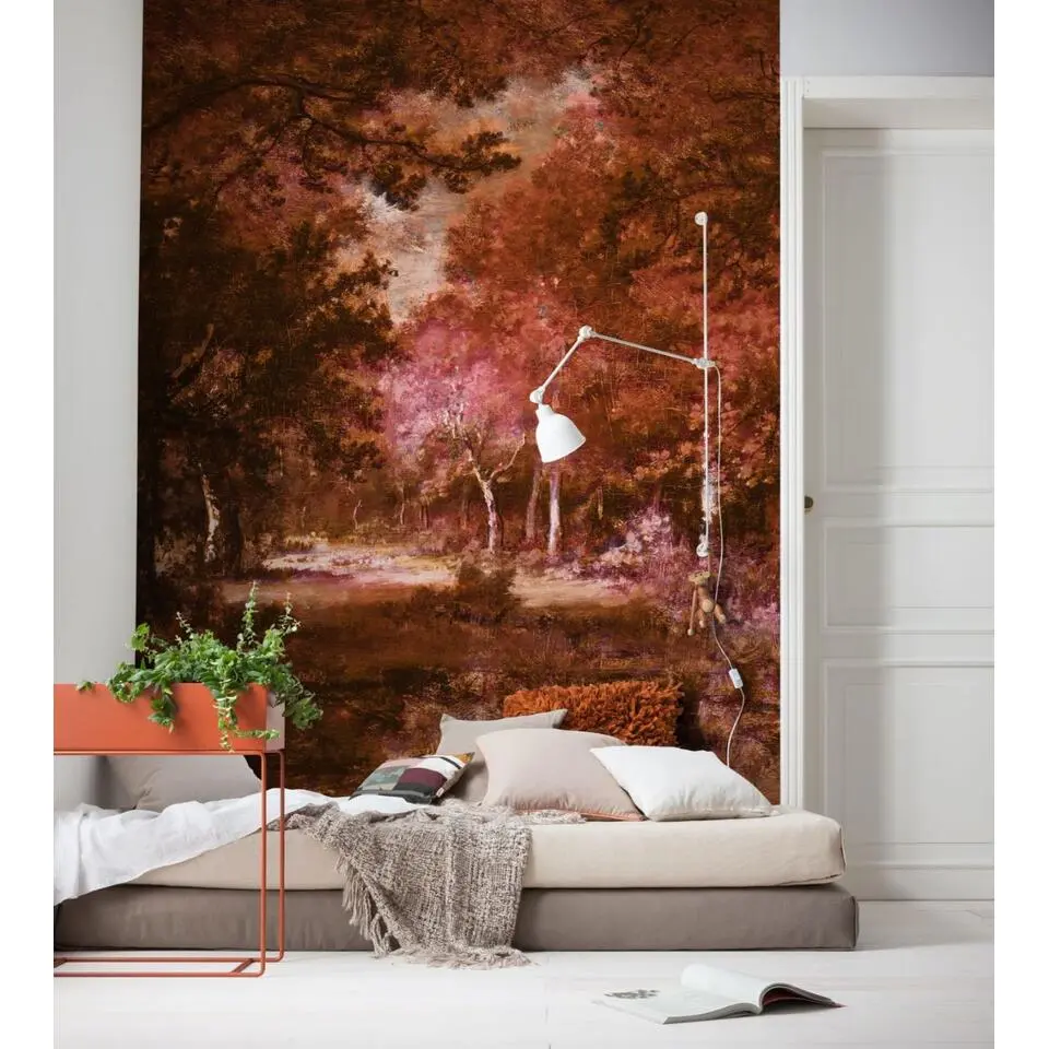 Sanders & Sanders fotobehang herfst bruin en warm oranje - 200 x 280 cm