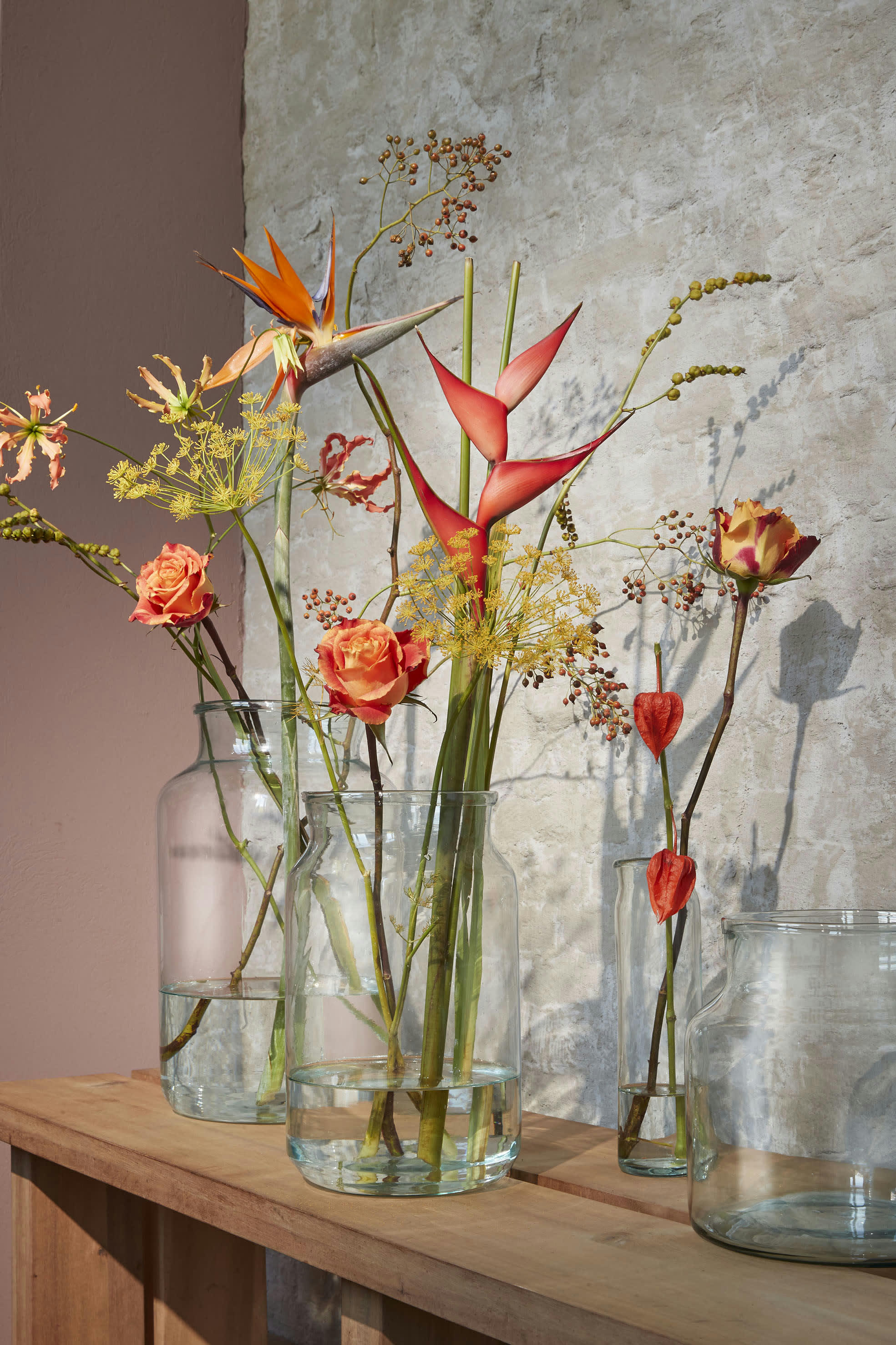 VIENNE - Vase en verre recyclé H40