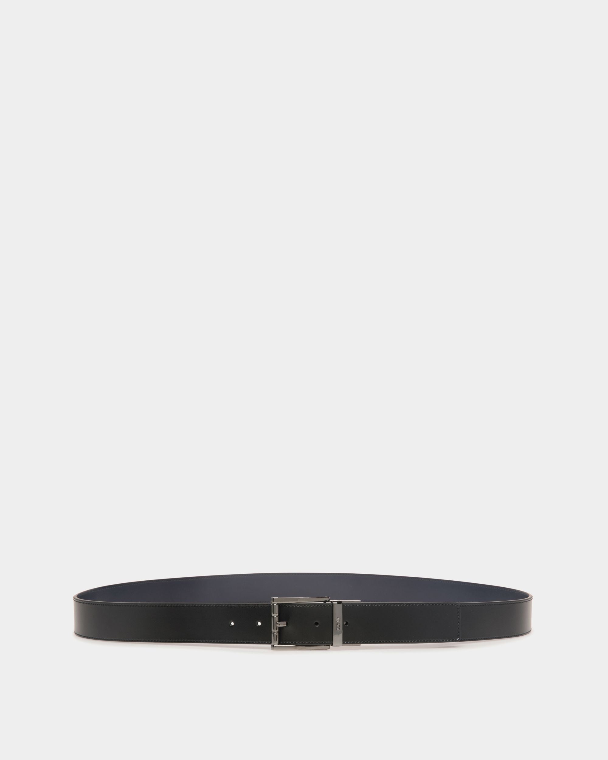 Astory 35 mm Verstellbarer Wendegürtel Aus Leder In Schwarz Und Navy Blue