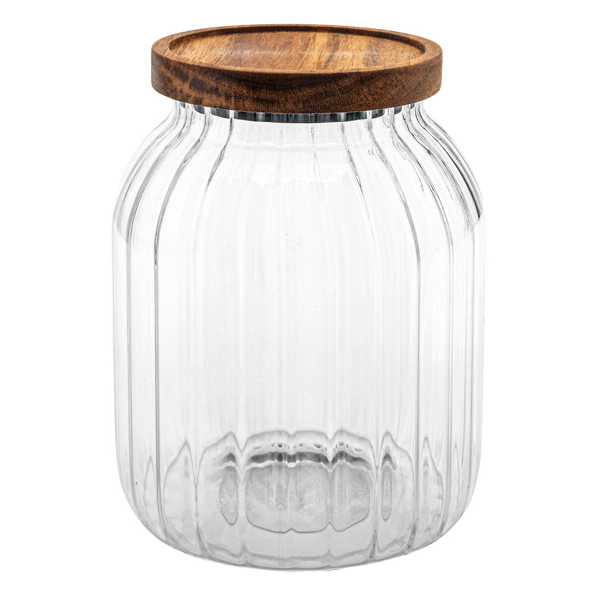 Frasco HARMONY com tampa madeira acácia 2l