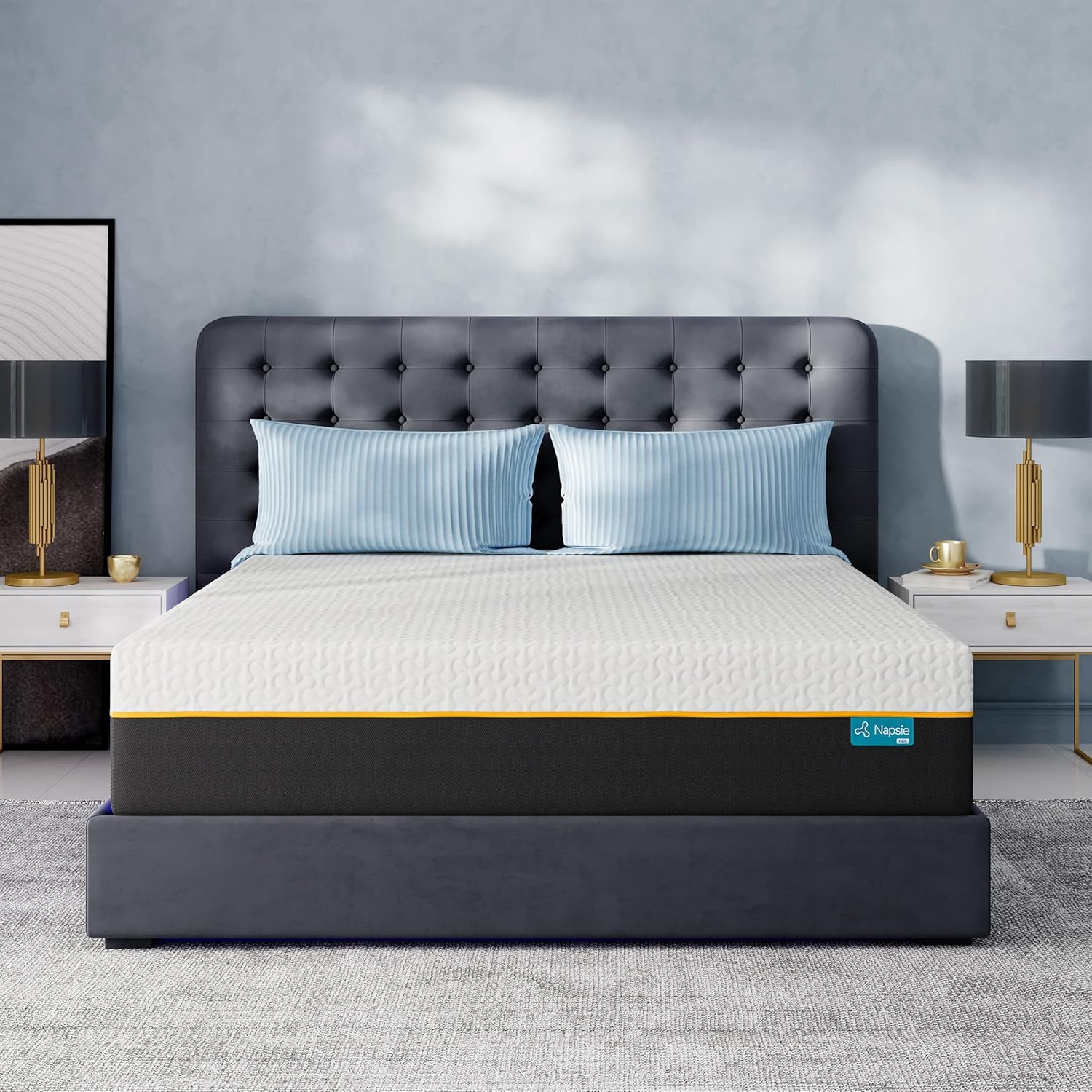 14 Inch Firm King Mattress, King Memory Foam Mattress in a Box with Cooling Tencel Cover, Firm King Size Bed for Back Pain Relief and Cool Sleep, CertiPUR-US Certified, Foam Made in USA