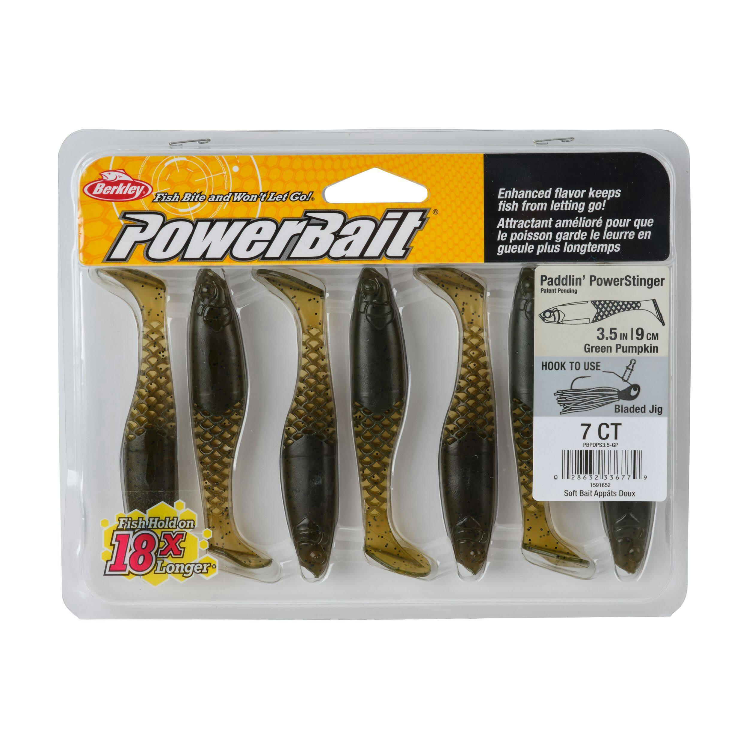 Berkley Paddlin' PowerStinger Swimbait, Assorted Colours, 3.5-in