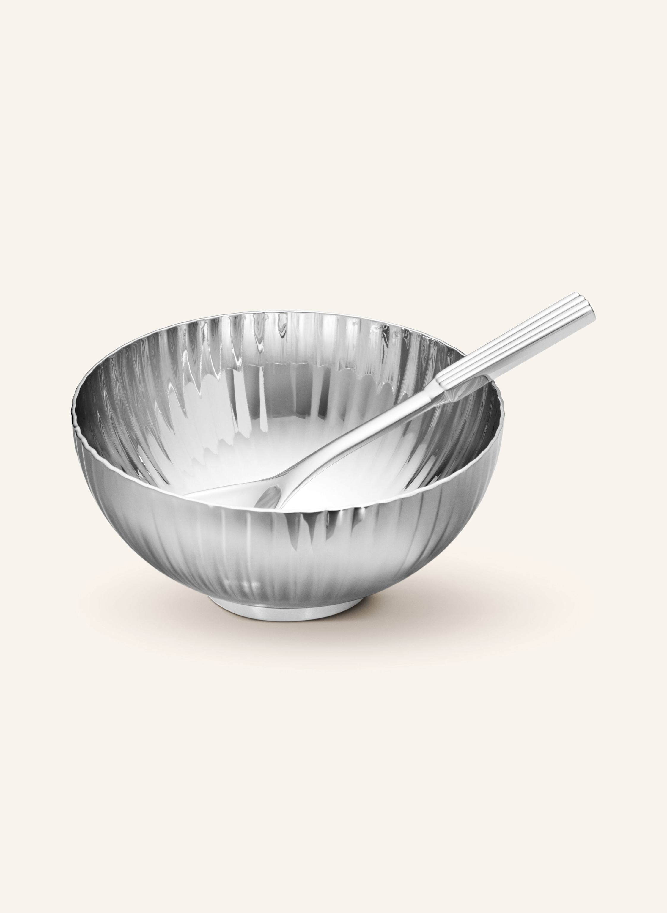 GEORG JENSEN Set BERNADOTTE: Salzschale und Löffel
