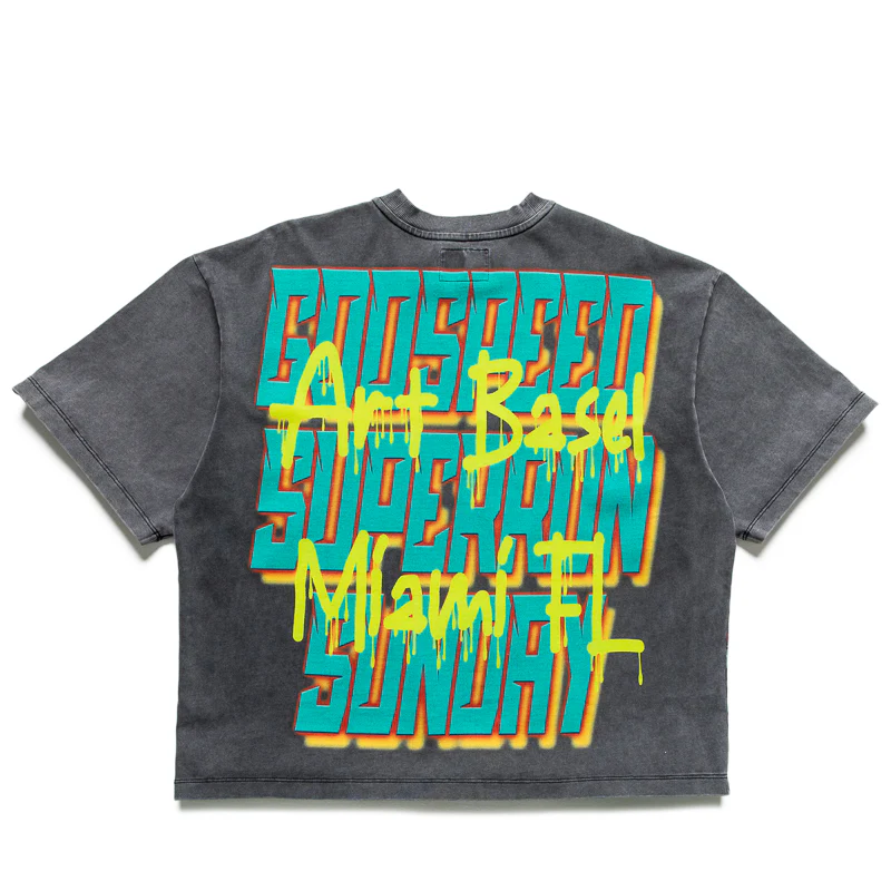 Godspeed New York Power Steering Tee - Grey Wash