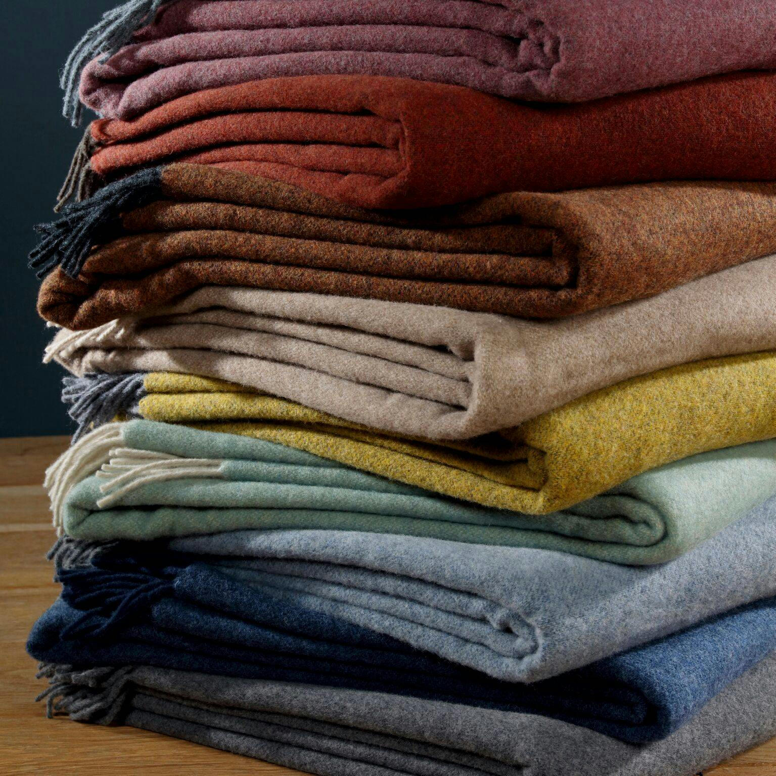 CLARENCE - Plaid en laine et cachemire