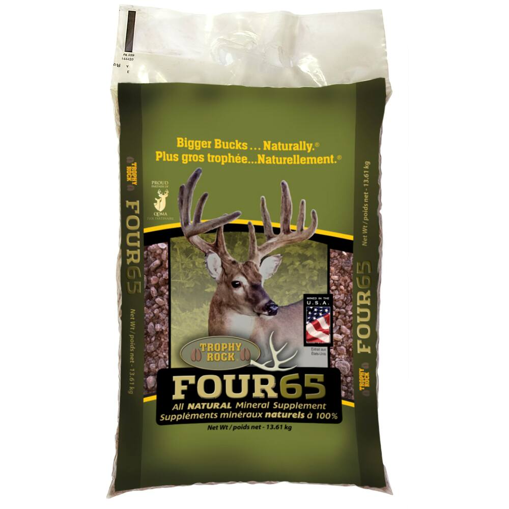 Trophy Rock Four65 All-Natural Hunting Deer Mineral Supplement, 30-lbs