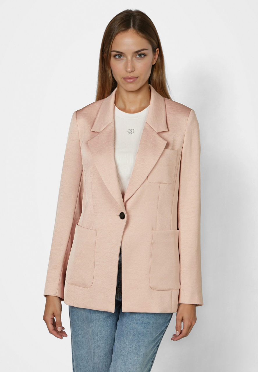 Blazer aus schimmerndem Twill