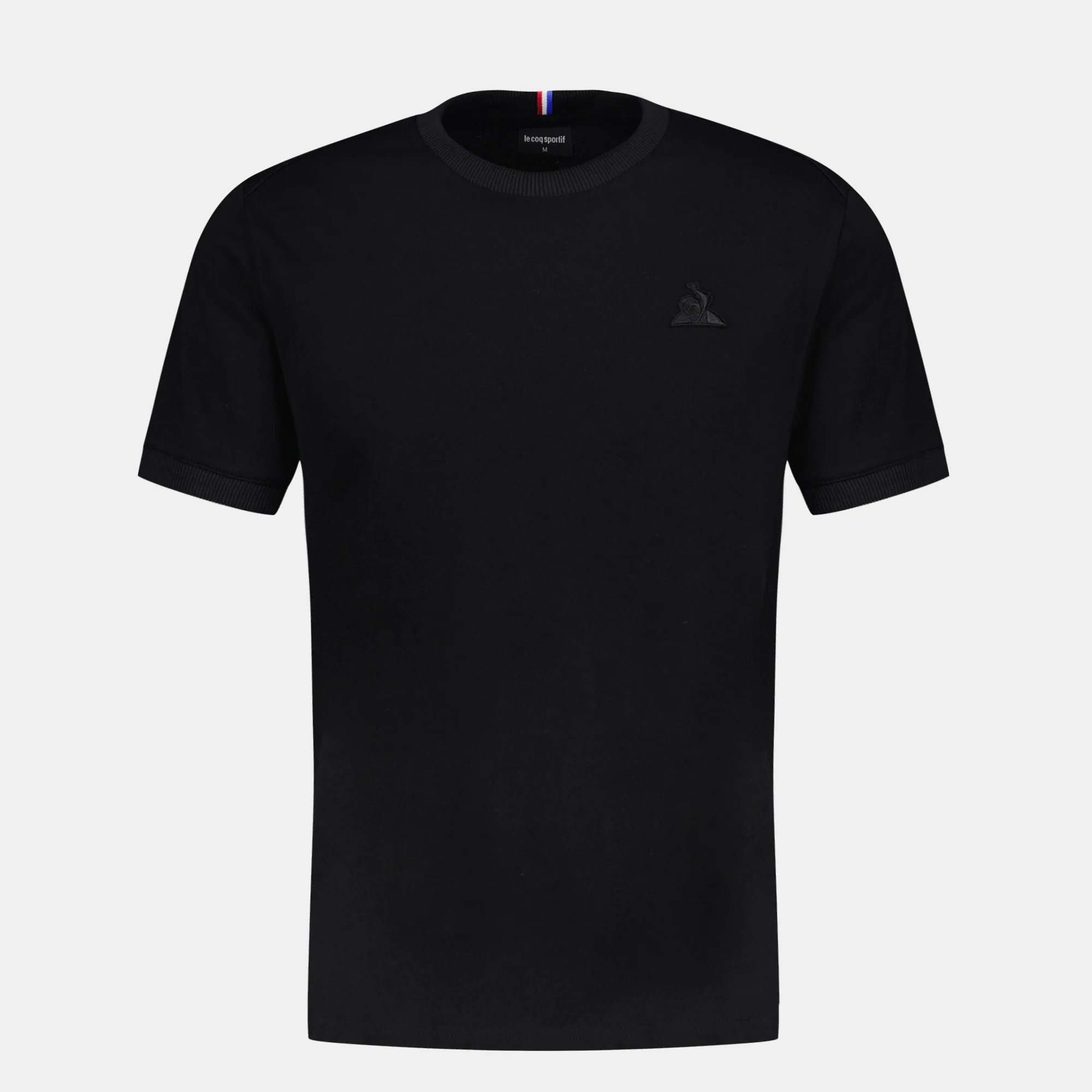 T-shirt Essentiel en jersey de coton avec logo brodé ton sur ton