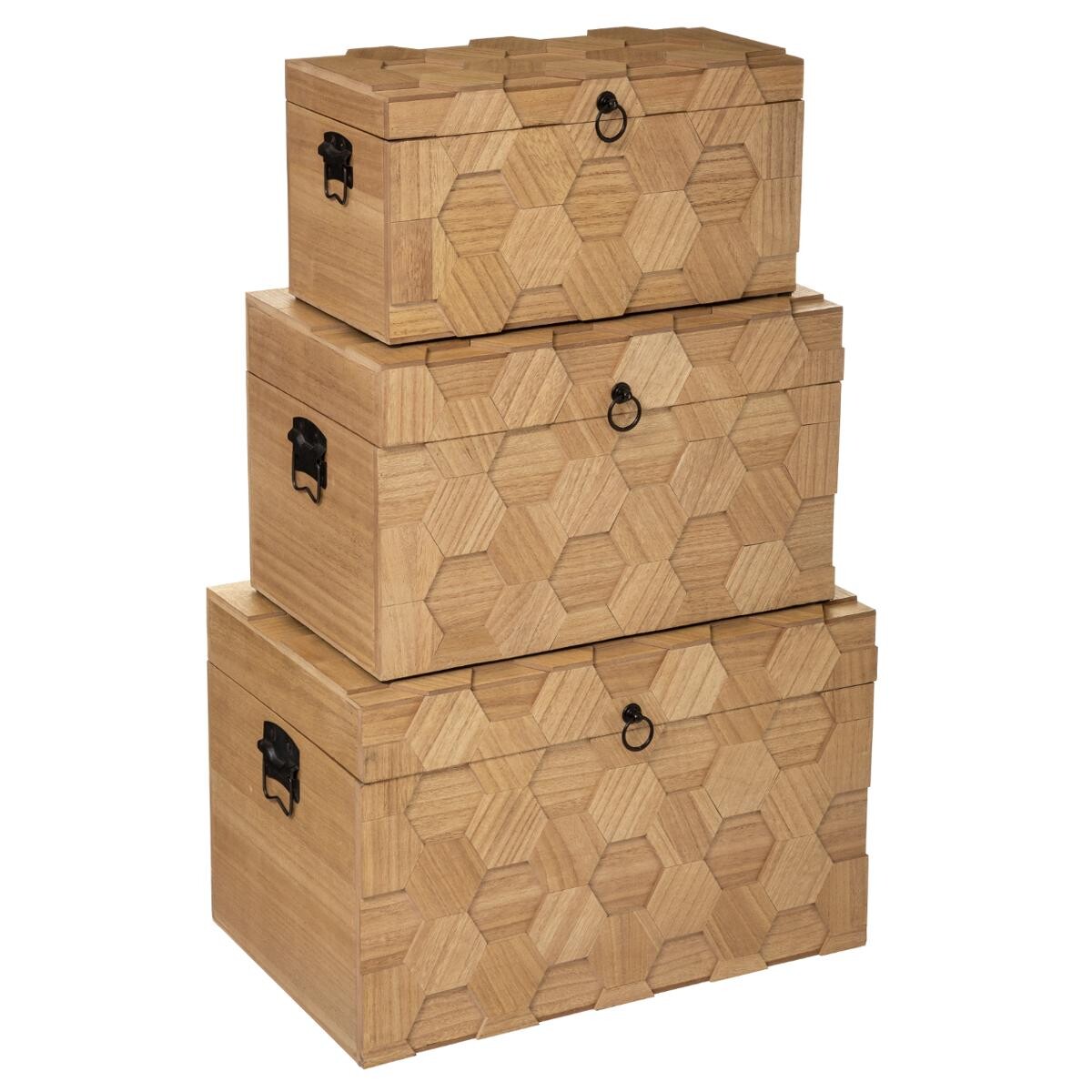 Set 3 trunks "Arty" L.47/53/60 cm