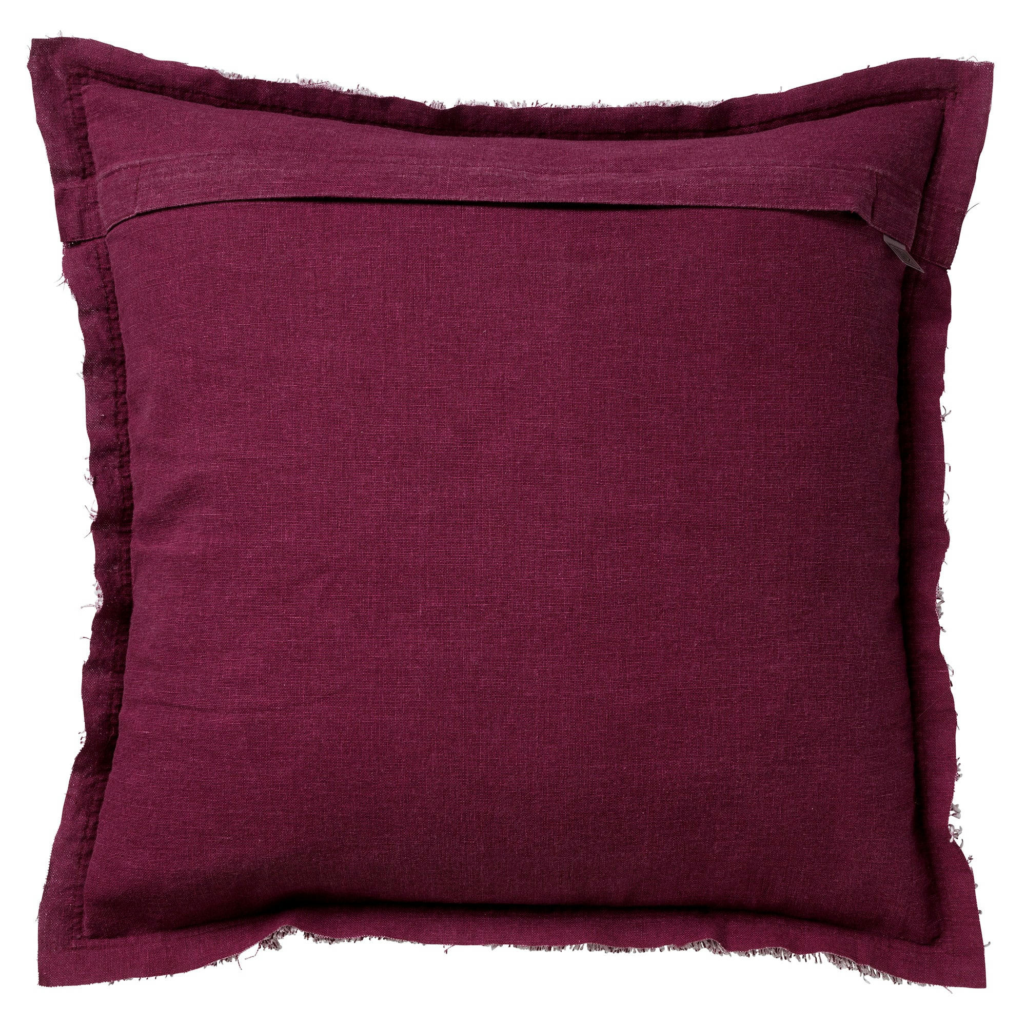 - Housse de coussin rouge en coton-45x45 cm uni