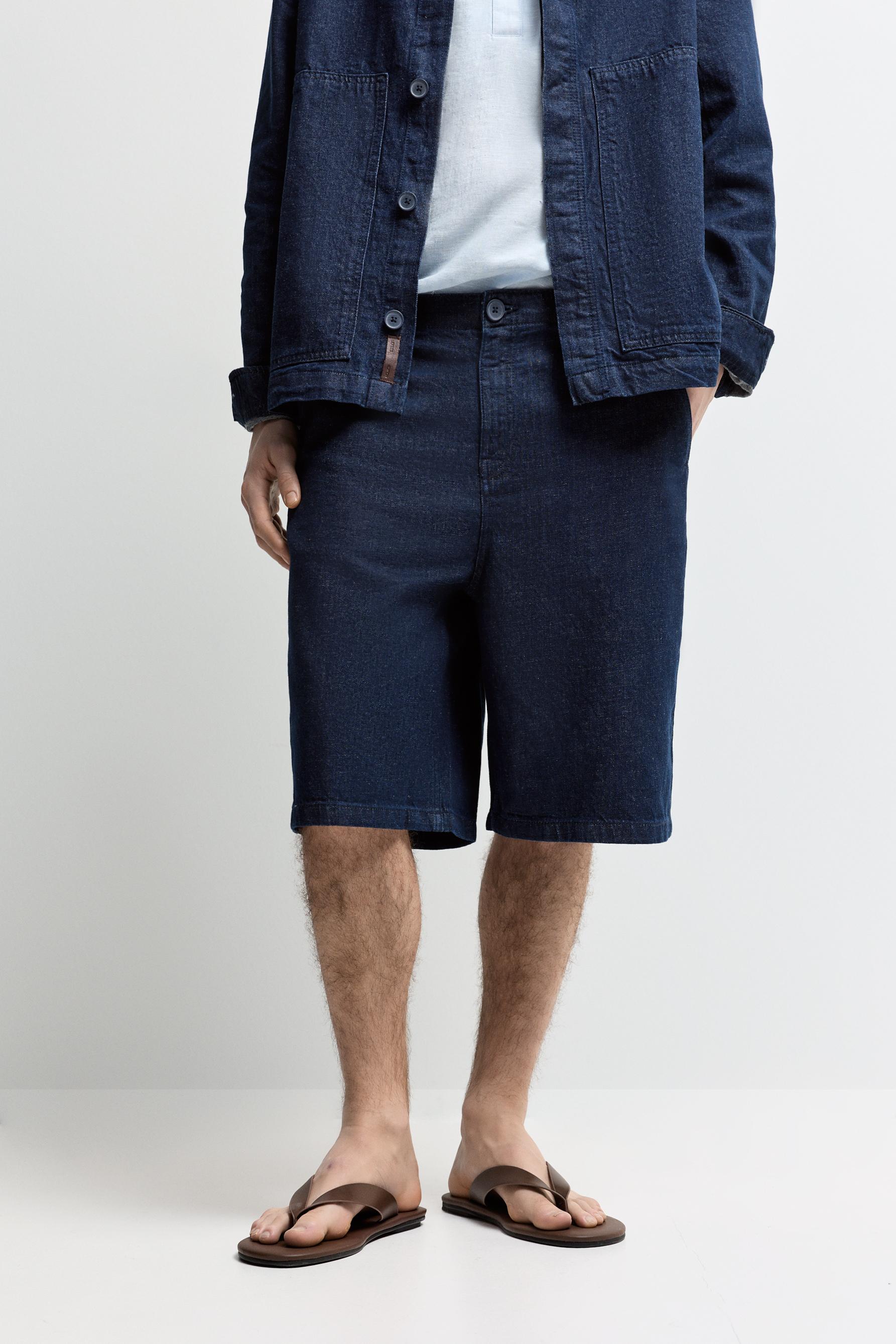 Bermuda denim chino con lino Lefties Edition