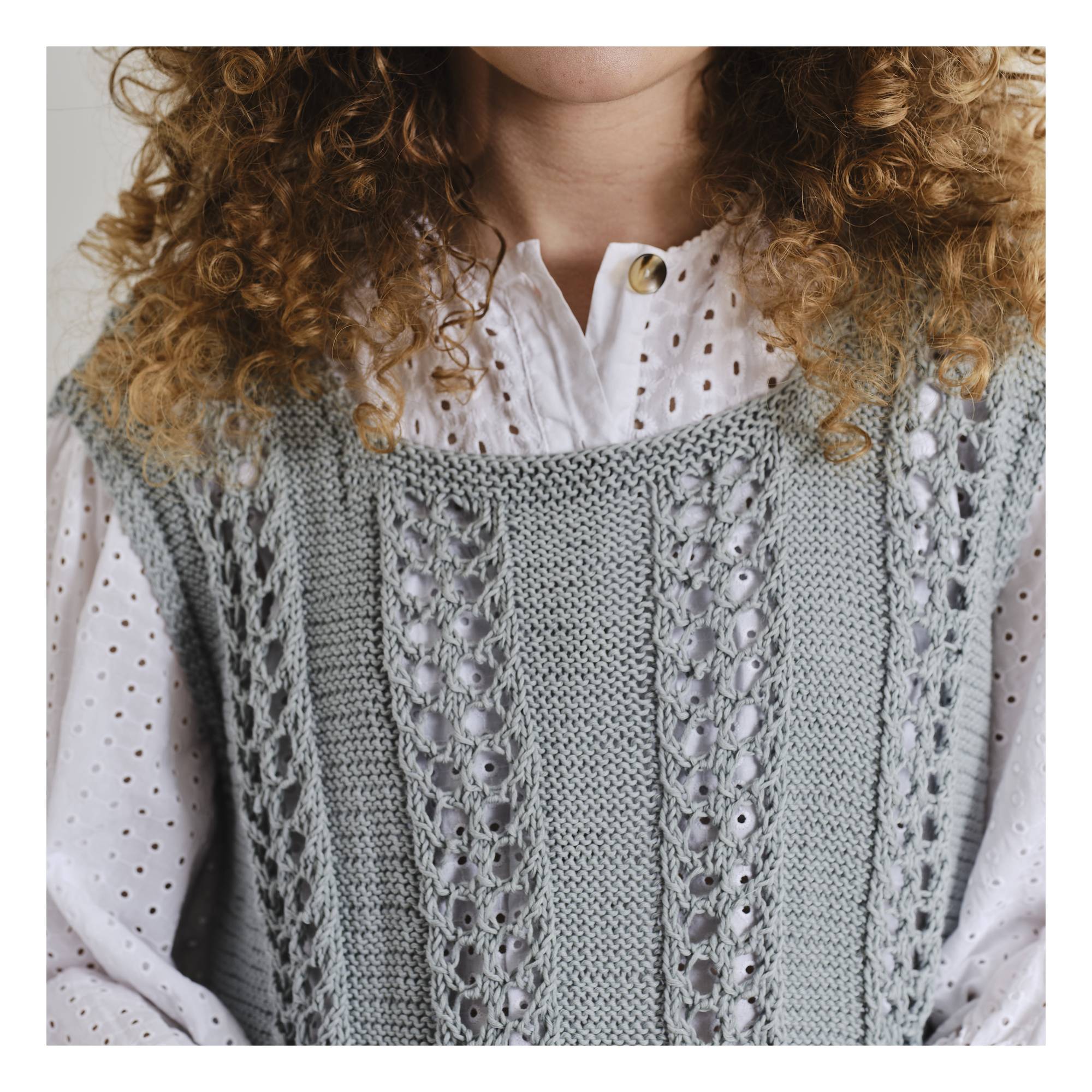 Knitcraft Pointelle Vest Digital Pattern 0263