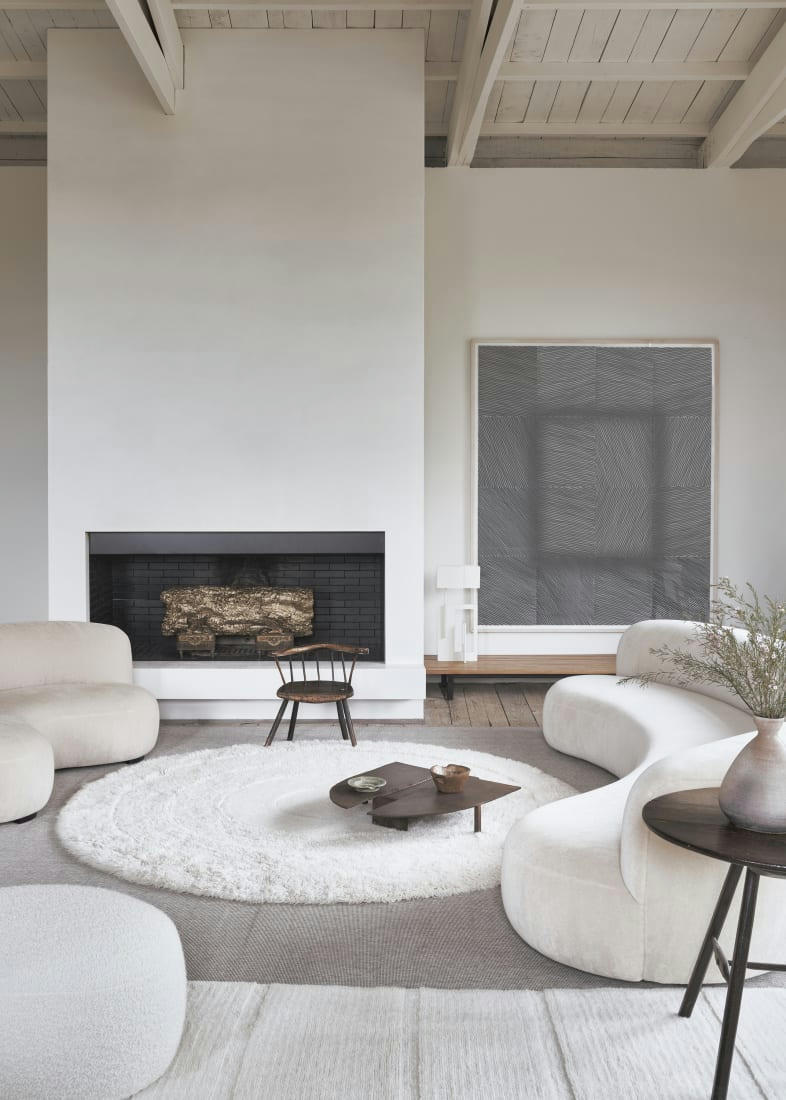 ARCTIC - Tapis lavable blanc D250 cm