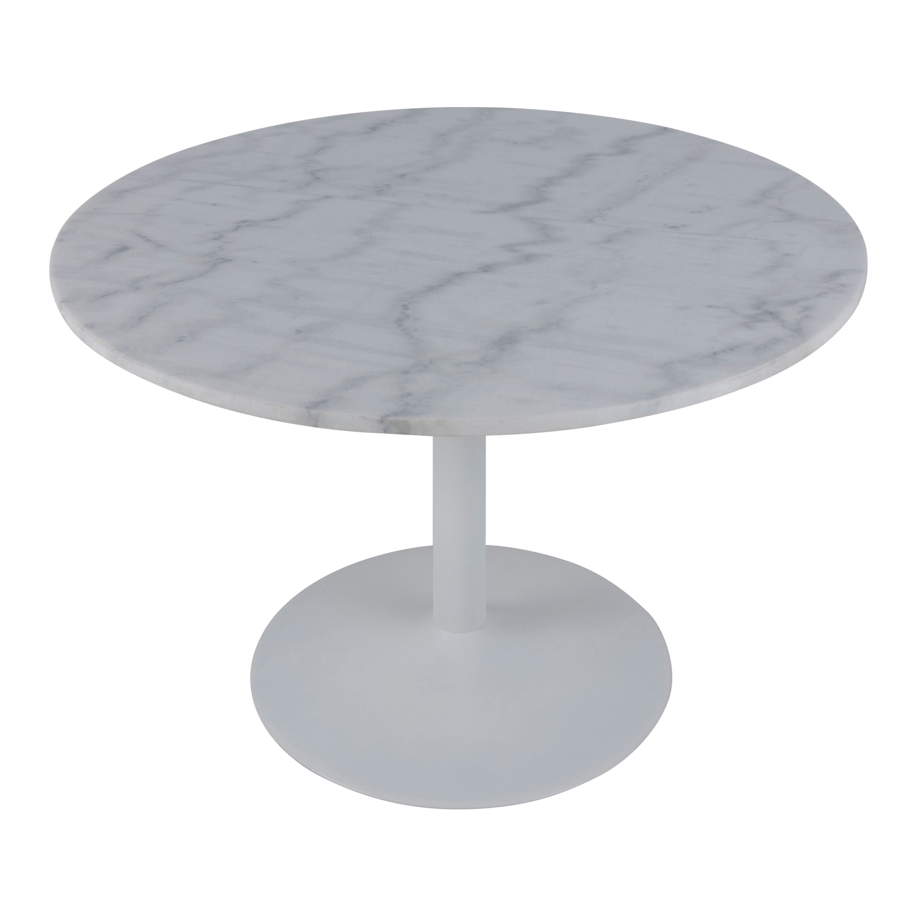 by fonQ Marble Eettafel Marmer - Ø 110 cm - Wit