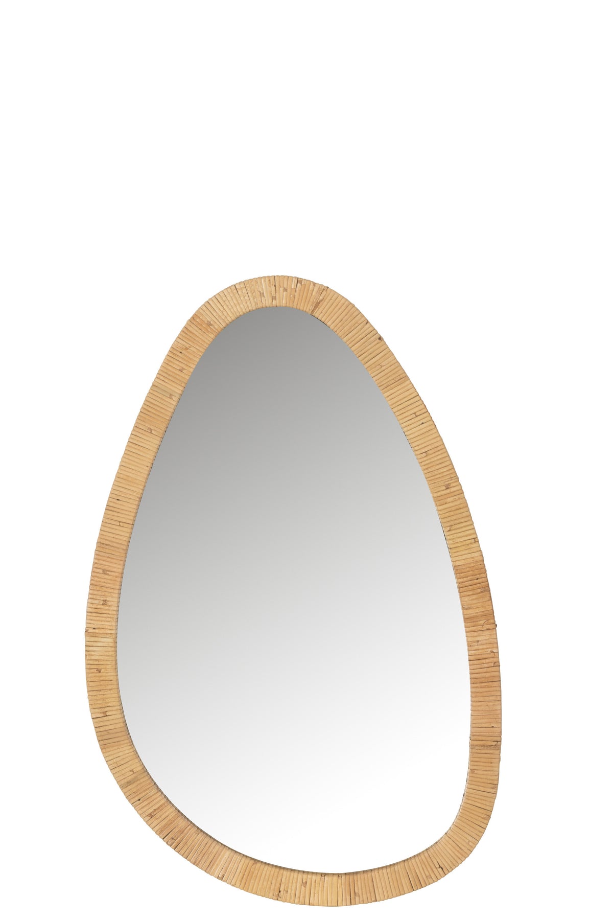 J-Line spiegel Paille - jute/glas - naturel - medium - 46 x 70 cm