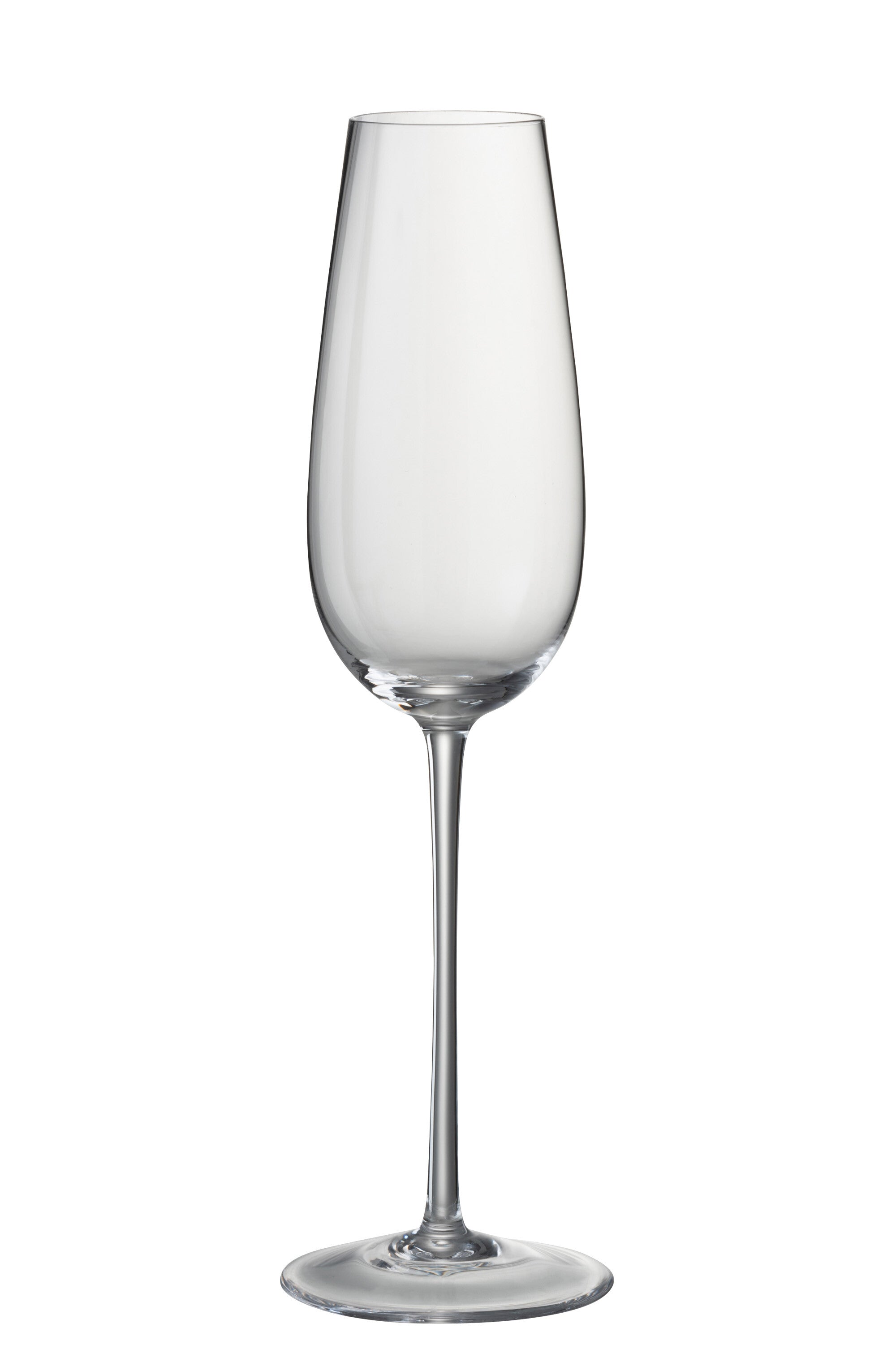 J-Line glas champagne Tia - glas - transparant - 6 stuks