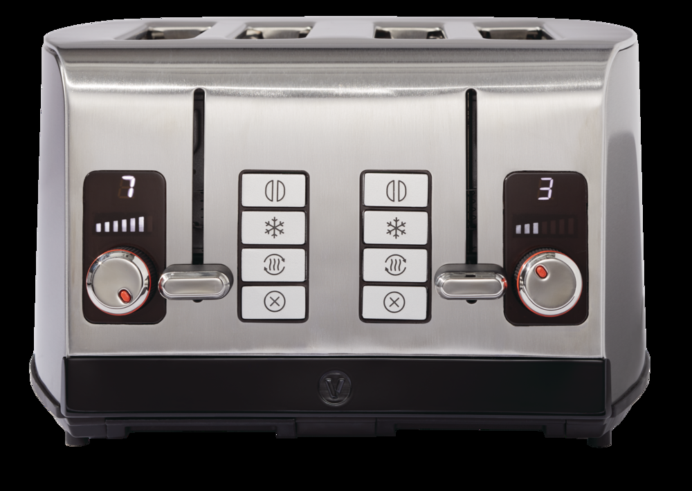 Vida by PADERNO Stainless Steel Toaster, 4-Slice