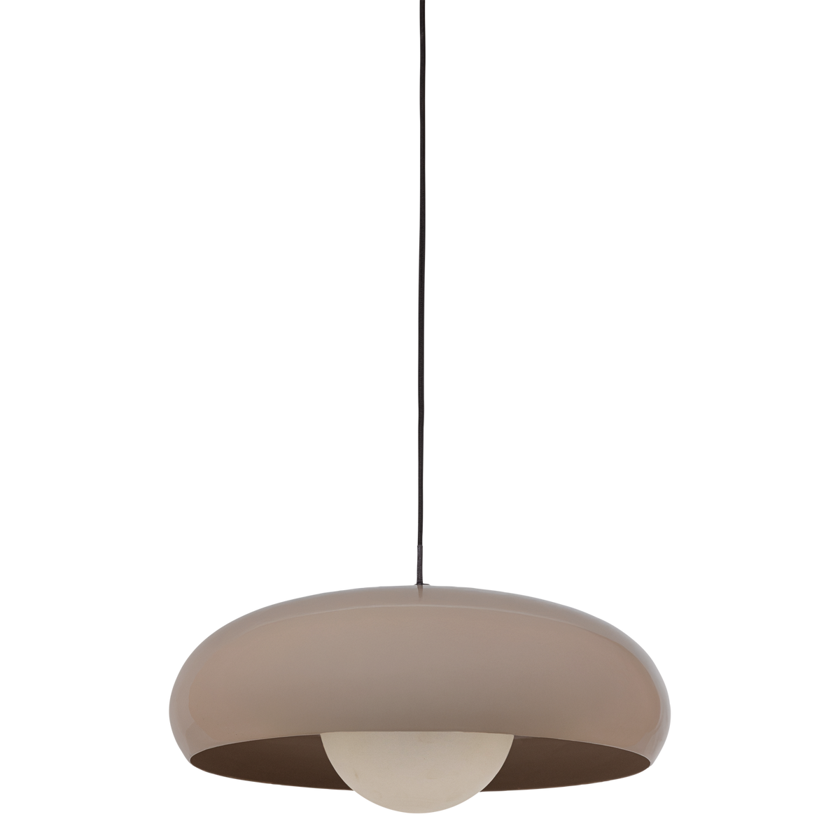 WOOOD hanglamp rond Tivo - Metaal - Hoogglans Zand - 12x40x40