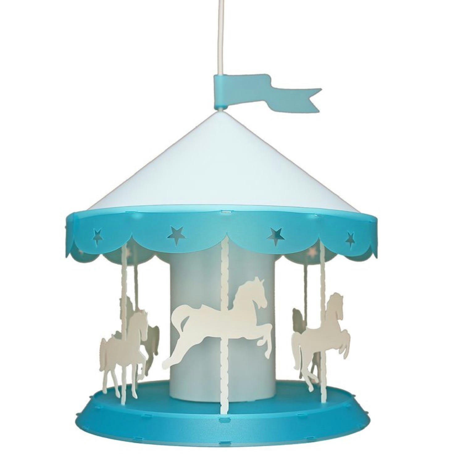 - Suspension enfants Manège Bleu 36cm