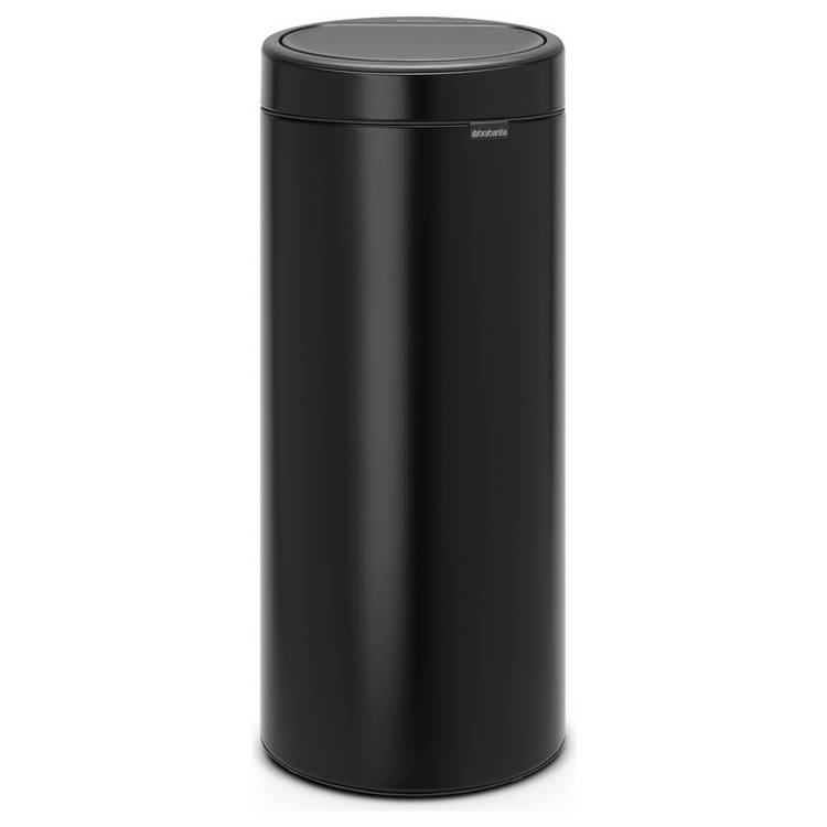 Brabantia 30 Litre Touch Top Bin - Matt Black
